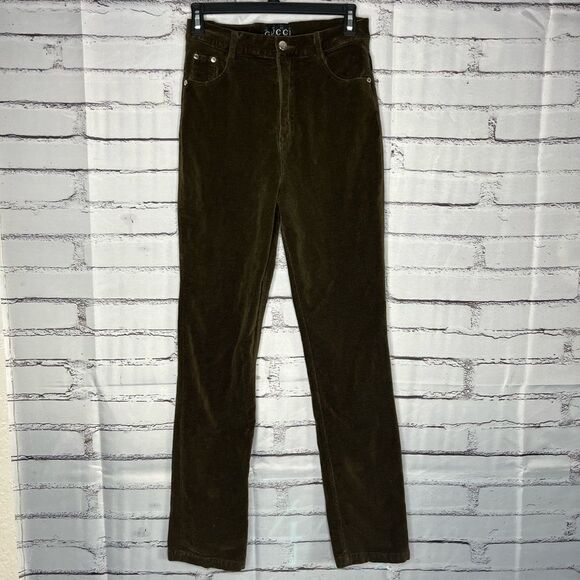 Gucci Pants - Gucci Olive Straight Leg Pants